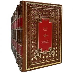 Марк Твен - Собрание сочинений в 12 томах. Подарочные книги в переплете из натуральной кожи