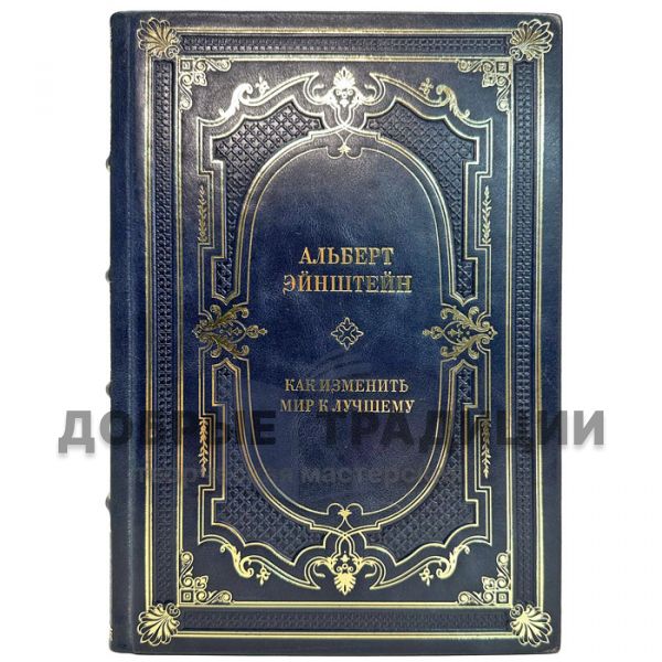 Albert Einstein - How to change the world for the better. A gift book in a leather cover