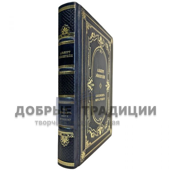 Albert Einstein - How to change the world for the better. A gift book in a leather cover