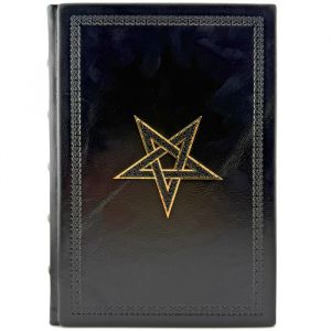 The Nine Gates to the Realm of Shadows. A handmade leather-bound book