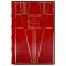 Anthony Burgess as William Shakespeare. Iron, rusty iron (Anthony Burgess). A leather-bound book
