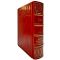 Anthony Burgess as William Shakespeare. Iron, rusty iron (Anthony Burgess). A leather-bound book
