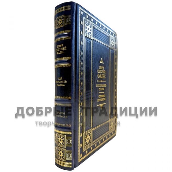 Marcus Sidonius Falx - How to manage slaves. UPGRADE in Roman. A leather-bound gift book