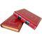 Ken Follett – The Pillars of the Earth in 2 volumes. Gift books in a leather binding