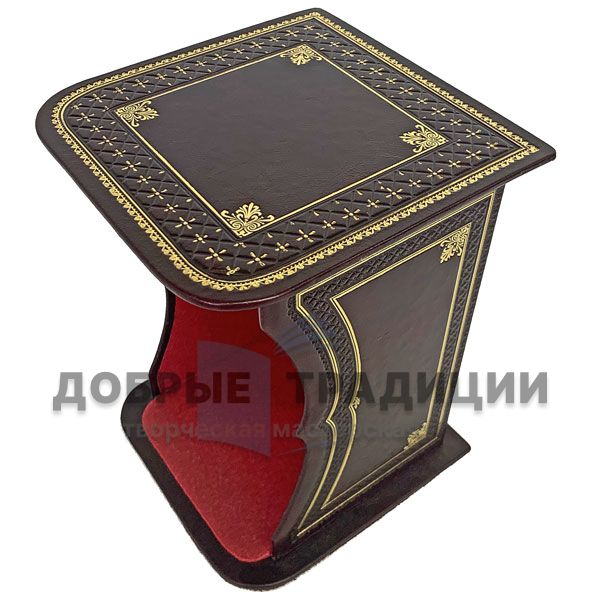 Gift box for 3 books of genuine leather (article 1004)