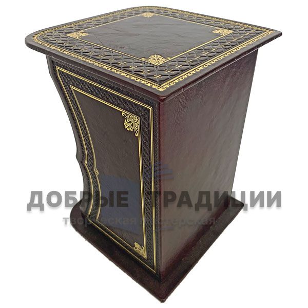 Gift box for 3 books of genuine leather (article 1004)