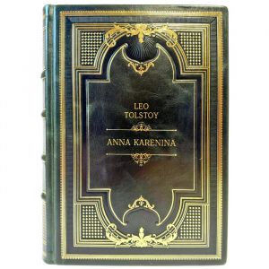 Leo Tolstoy – Anna Karenina (in English). A book in a leather binding