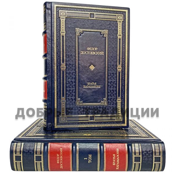 Fyodor Dostoevsky - The Brothers Karamazov in 2 volumes. Gift books bound in genuine leather