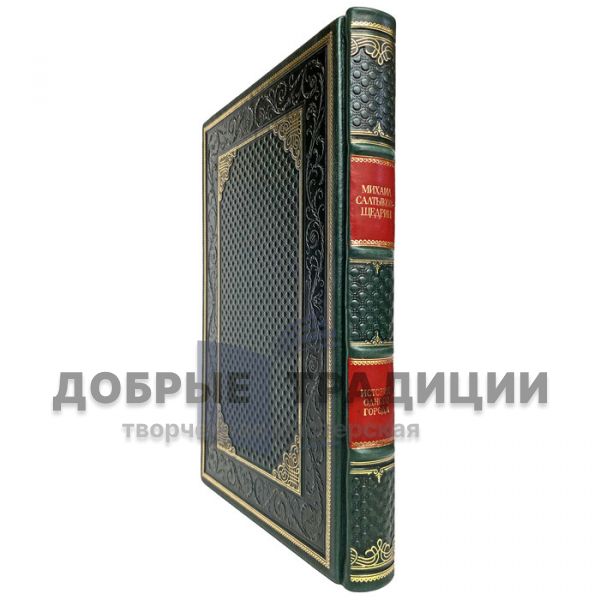 Михаил Салтыков-Щедрин - История одного города. Подарочная книга в кожаном переплете