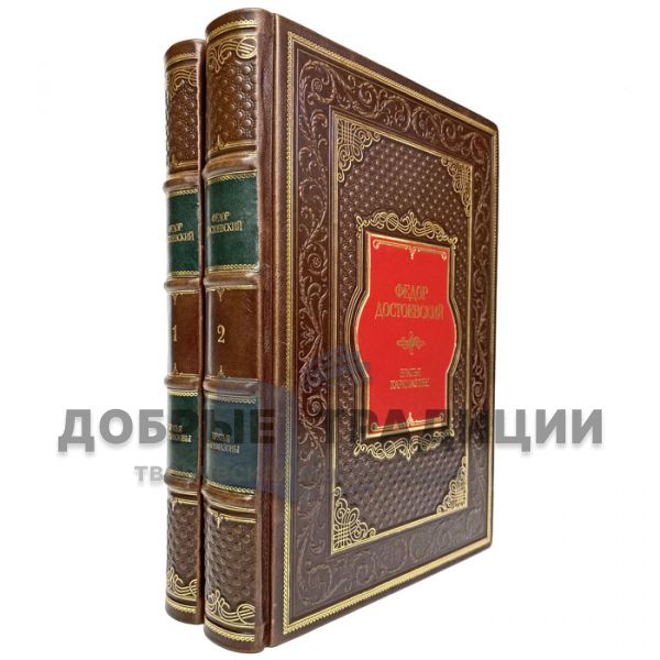 Fyodor Dostoevsky - The Brothers Karamazov in 2 volumes. Luxury gift books in leather binding