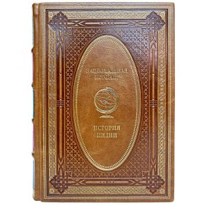 History of India. Gift book bound in leather