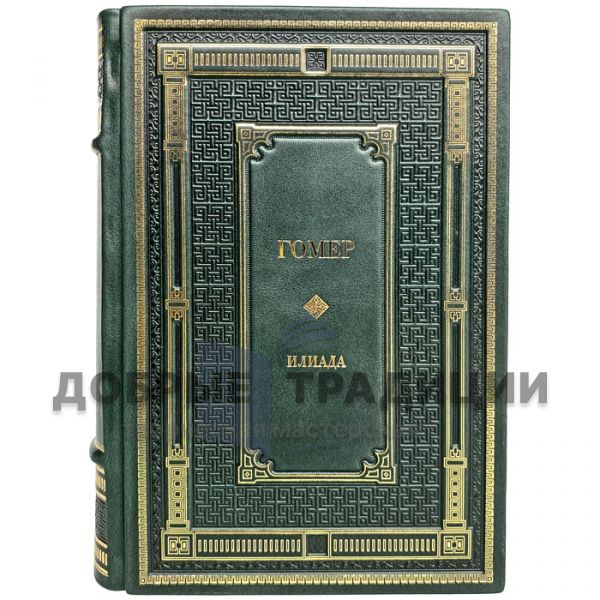 Homer - the Iliad. Gift book bound in leather