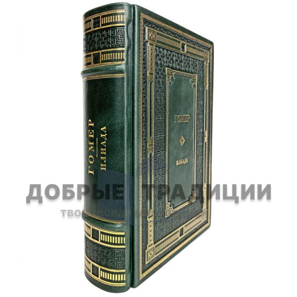 Homer - the Iliad. Gift book bound in leather