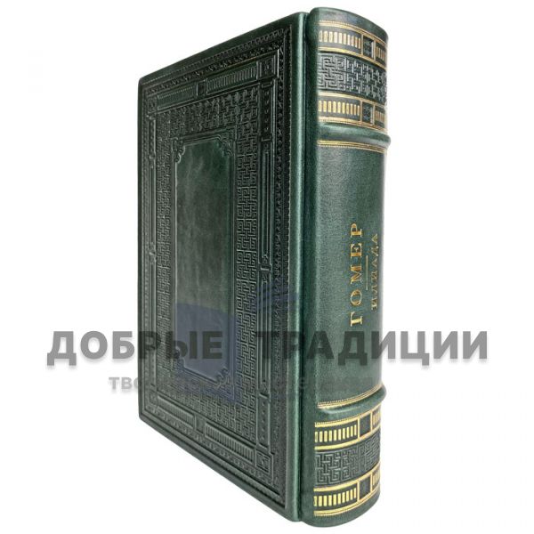 Homer - the Iliad. Gift book bound in leather