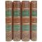 Gottfried Leibniz. Works in 4 volumes. Gift books bound in leather.