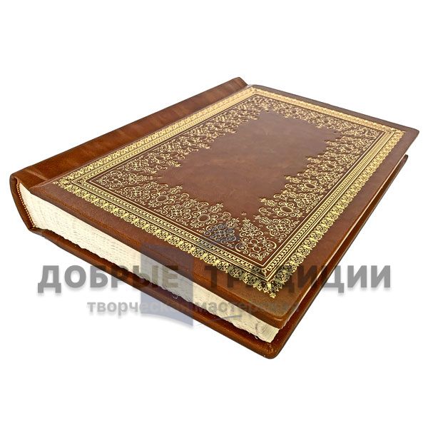 Handmade photo album from genuine leather (330х256мм) 