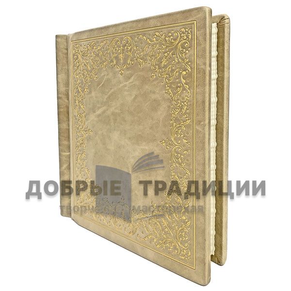 Handmade photo album from genuine leather (240х230мм) 