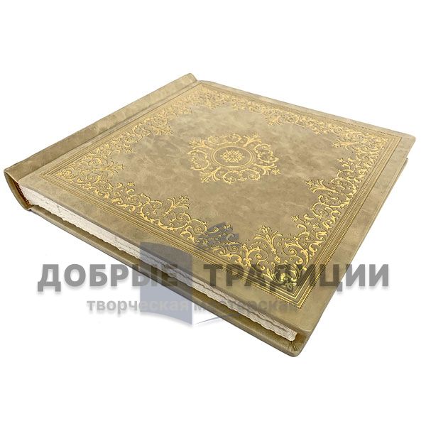 Handmade photo album from genuine leather (330х360мм) 