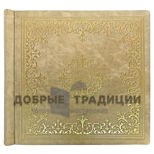 Handmade photo album from genuine leather (330х360мм) 