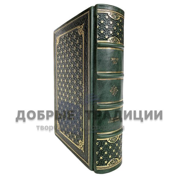 Edgar Allan PoE. Complete works in one volume. Gift book bound in leather.