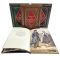 Ethnographic description of the peoples of Russia in 4 volumes in English. Gift books in a leather cover and a genuine leather case